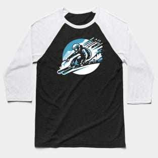 skiing Baseball T-Shirt